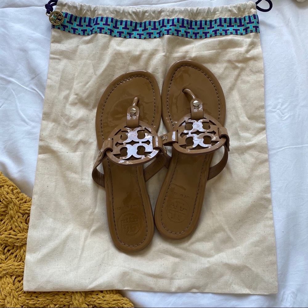 Tory Burch Patent Miller Sandals